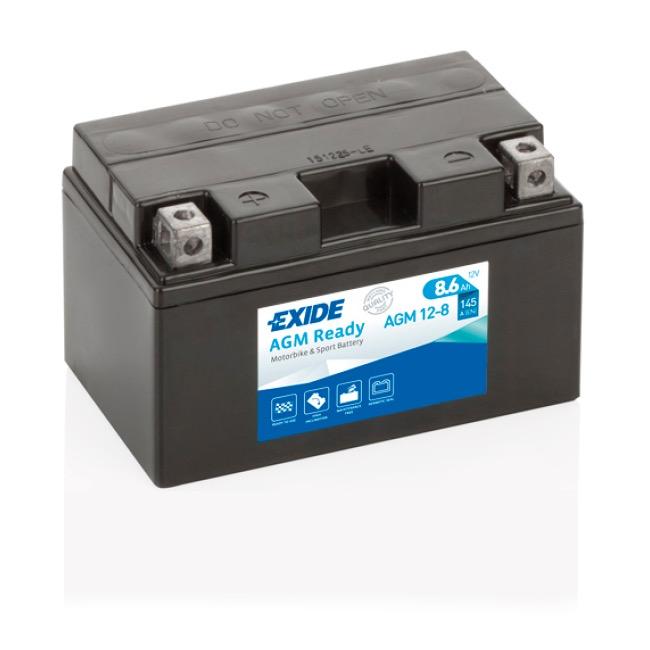 Акумулятор Мото EXIDE Ready AGM 8,6Ah (+/-) (145EN) (д150*ш87*в93) AGM12-8